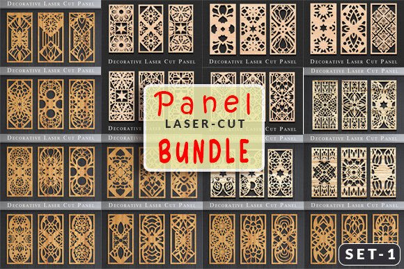 Big Laser Cut Panel SVG Bundle Set 1