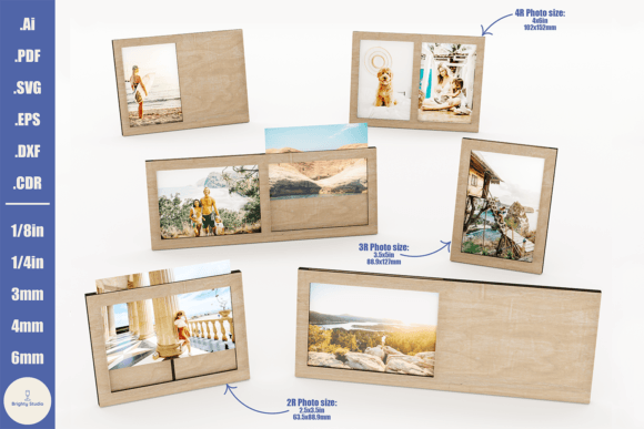 Discover the Laser Cut Photo Frames Set - 18 Designs