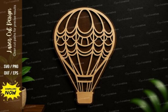 Hot Air Balloon SVG Laser Cut Hanging: Elevate Your Projects