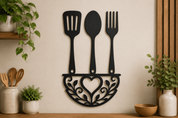 Kitchen Utensil Wall Art SVG: Elevate Your Decor