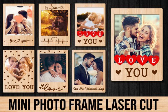Mini Photo Frame Laser Cut Bundle: Essential Design Files