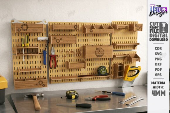 Modular Tool Organizer Laser Cut | CNC for Workshop