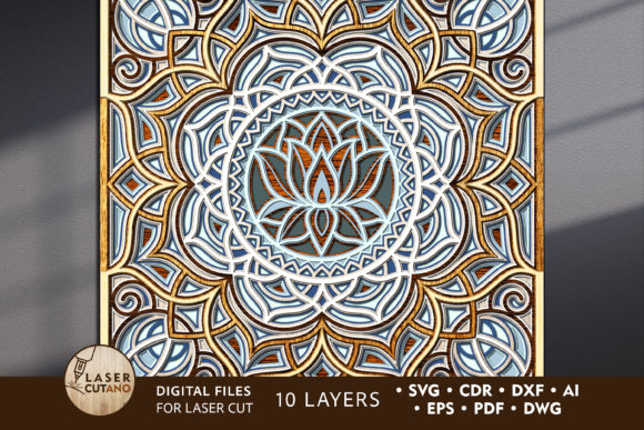 Multilayer Cut File MANDALA: Elevate Your Creative Projects